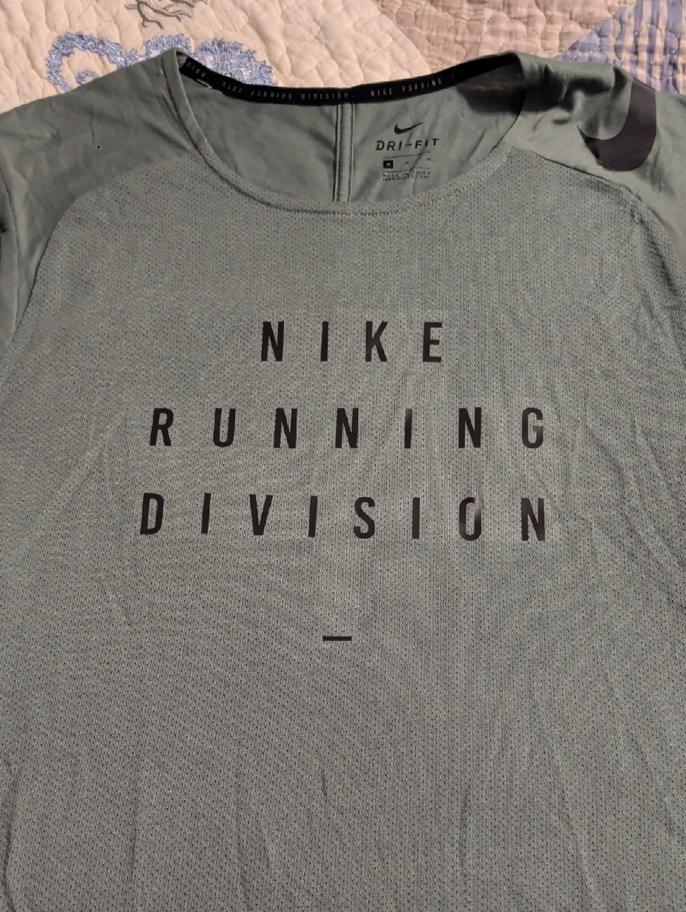 Nike Sage Green Running Division Muscle Tee